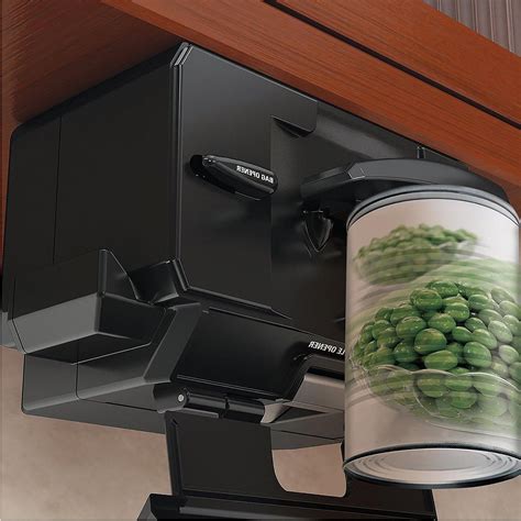 tainless steel under cabinet electric can opener|electric can openers under cabinet.